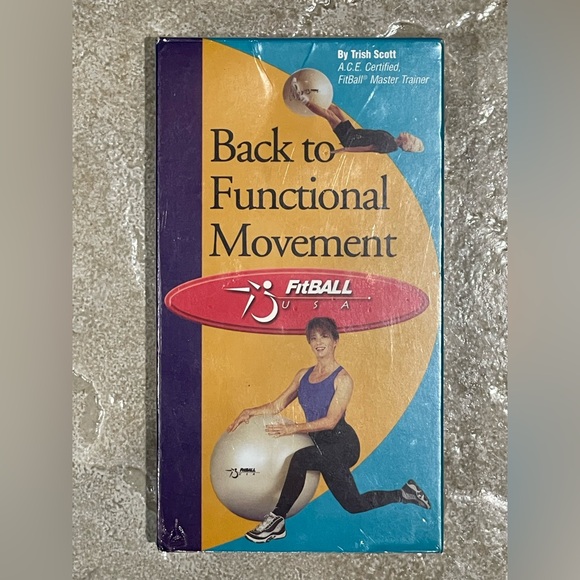 Trish Scott FitBALL Master Trainer Back to Functional Movement VHS Spinal Health - Picture 1 of 4